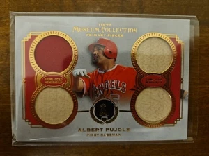 Colección Museo Topps 2013 piezas primarias reliquia cuádruple Albert Pujols 31/75 casi nuevo/m - Imagen 1 de 7