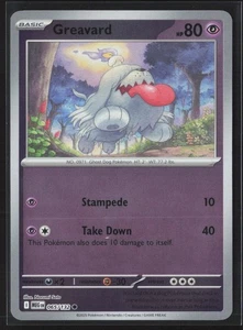 065/132 Greavard - ME01 Mega Evolution Reverse Holo NM Pokemon - Picture 1 of 2