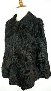 Authentic Vintage 1920s Fur CAPE Stole Luxury Silk Lining Womens Free Size - Picture 1 of 12