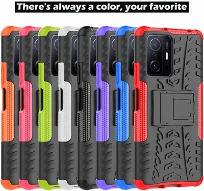 MAX POWER DIGITAL Funda + Protector Xiaomi Mi 11T/Mi 11T Pro 5G Soporte Carcasa Antigolpes Rígida