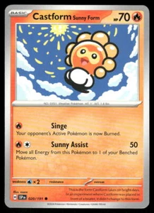SV08: Surging Sparks #020/191 Castform Sunny Form - Picture 1 of 2