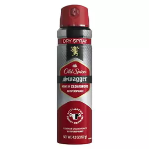 Old Spice Men's Antiperspirant Deodorant Invisible Dry Spray Swagger Scent 4.3oz - Picture 1 of 5