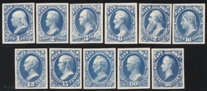 UNITED STATES 1873 Official Navy set plate proofs on card. Sc 035P4-04P4. - Picture 1 of 1