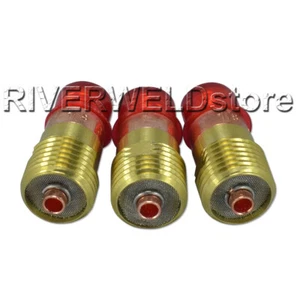 TIG Stubby Gas Lens 17GL18 1/8" & 3.2mm Fit SR WP 17 18 26 TIG Welding Torch 3pk - Picture 1 of 9