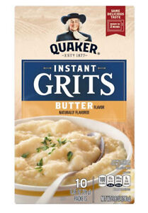 Quaker Instant Grits Butter Flavor, 10-Count Box  Pack Of 4