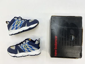 Vintage 1990’s Baby New Balance 890 Navy Royal Blue  Yellow Sz 10C Kids Shoes - Picture 1 of 7
