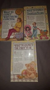LOT OF 3 EISENBERG, MURKOFF, AND HATHAWAY PAPERBACK BOOKS WHAT TO EXPECT +2 - Picture 1 of 6