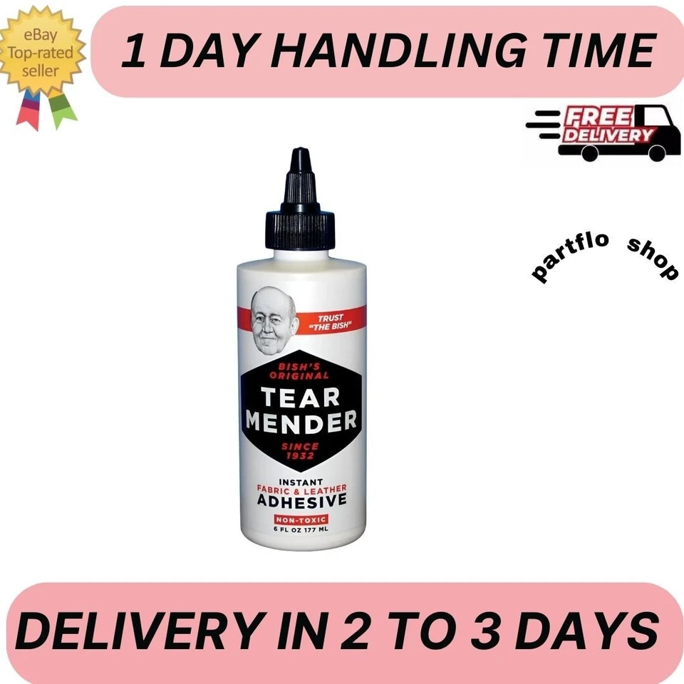 TEAR MENDER*** Adhesivo Instantáneo de Tela y Cuero Pegamento No Tóxico 6oz TG-6 ¡NUEVO! Foto 1 de 1