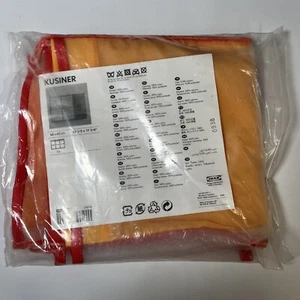 IKEA Kusiner Red and Orange Mesh Hanging Wall Pocket Storage New 23.5” X 17.75” - Picture 1 of 4