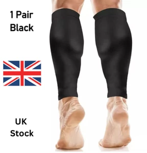 Calf Leg Support Compression Sleeve Socks Anti Fatigue Varicose Veins Men Women - Picture 1 of 11