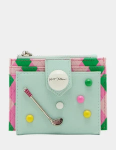 Betsey Johnson Kitsch Par-tee Time Bifold Multi Mint Green NWT - Picture 1 of 11