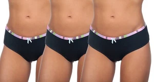 Hering Ladies Basic Boyshort Hipster Panty Underwear 776Z 3 PACK - Picture 1 of 6