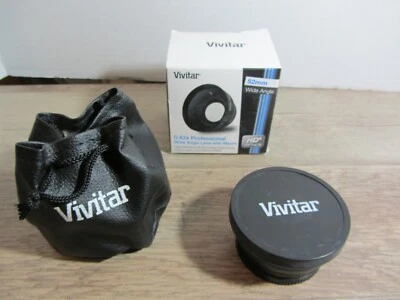 Vivitar VIV-52W 52MM HD4 0.43X WIDE ANGLE CONVERSION LENS WITH MARCO EUC  - Image 1 of 4