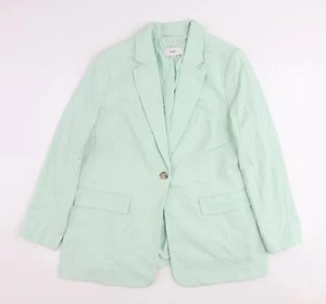 Marks and Spencer Womens Green Polyester Blend Jacket Suit Jacket Size 18 - Picture 1 of 10