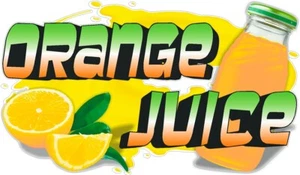 CALCOMANÍA VINILO ZUMO NARANJA (ELIGE UNA TALLA) - Imagen 1 de 7