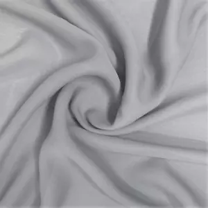 Tela de coser tejida gris 2 yardas 60" 4 vías elástica suave translúcida bonita cortina gris - Imagen 1 de 1