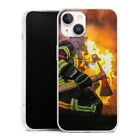 Silikon Slim Case transparent f&#252;r Apple iPhone 14 - Ehrenamtlicher Feuerwehrmann