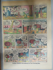 Pogo Sunday Page by Walt Kelly from 3/6/1955 Tabloid Size: 11 x 15 inches