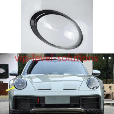 Right Side Headlight Lens Clear Cover + Sealant Glue For Porsche 911 2022-2024 - Image 1 of 4