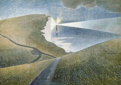Beachy Head Art Print  Eric Ravilious 1939 – Lighthouse Coastal Landscape Decor - Image 1 of 2