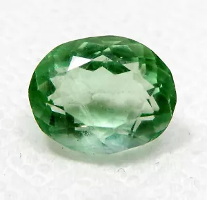 Natural Certified Oval Cut Green Fluorite Loose Gemstone 8.65 Carat - Picture 1 of 5