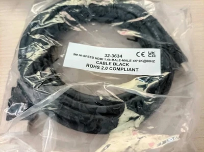 5 Metre Hi-speed HDMI cable 1.4b Male-Male 4K*2K 60HZ Black - Image 1 of 2