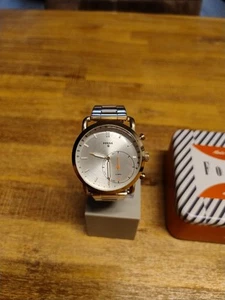 Fossil Herren Hybrid Commuter Uhr Q Smartwatch, neue Batterie, Goldfarben - Bild 1 von 20