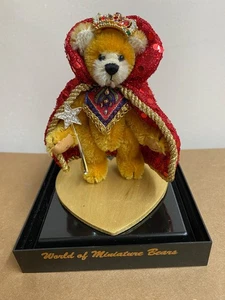 World of Miniature Bears By Theresa Yang 3.75" Velvet Bear #988 Rex - Picture 1 of 5