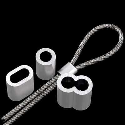 Aluminium Wire Rope Ferrules Crimping Sleeve Clamp & Stainless Steel Wire Rope