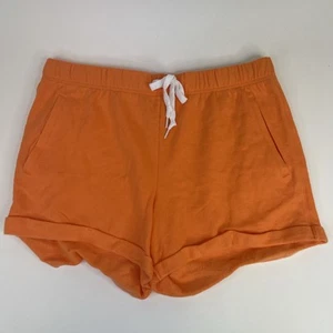 Victoria's Secret PINK Boyfriend Shorts Kordelzug Tasche Logo orange Gr. XL - Bild 1 von 7