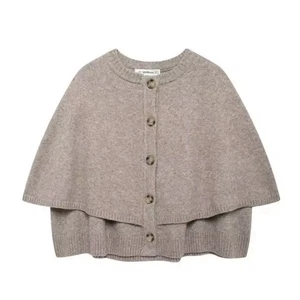 Stockholm Style Cape In Khaki Size S/M/L - Bild 1 von 2