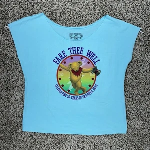 Grateful Dead Fare Thee Well 2015 Concert Band Tee Graphic Shirt Womens Sz Small - Picture 1 of 12