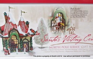 LOT 5 DEPT 56 HERITAGE VILLAGE & NORTH POLE SERIES Santa's Visiting Center Set + - Bild 1 von 10
