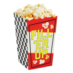 50 Pack 20 oz Race Car Popcorn Boxes for Birthday Decorations, 3 x 6 In - Picture 1 of 8