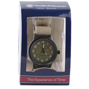 Smith & Wesson Canvas Band Tan Mens Wrist Watch - Picture 1 of 1