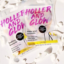 2x Holler & Glow Hydrating & Lifting Coconut Oil Enriched Boob Mask Great Price