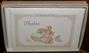 HALLMARK PHOTO ALBUM BRAG BOOK GRANDMOTHER’S SHOW & TELL STORYBOOK BUNNY  NEW - Picture 1 of 6