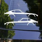 2x JDM Car Silhouette Stickers - for Datsun 240z Nissan S30 Classic Fairlady