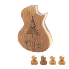 Guitar Picks Box Portable Guitar Shaped Wooden Picks Holder Case L824 Planet BT5