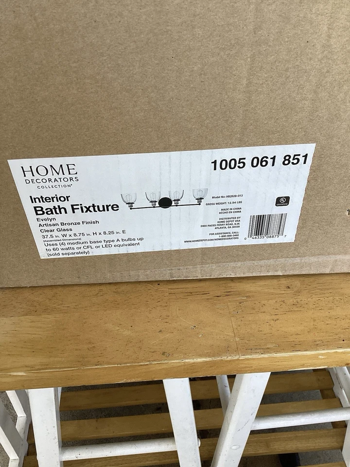 Home Decorators 3-light Bath Vanity Light Fixture Artisan Bronze 312099367