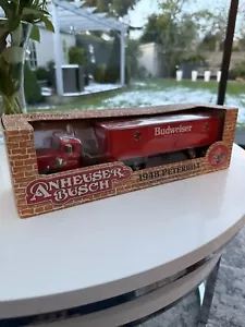Vintage Budweiser 1948 Peterbilt Tractor Trailer 1:43 Rare die cast Model Truck - Picture 1 of 11