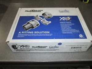 GASTITE FLASH-SHIELD XR3 1/2" CSST FEMALE NPT STRAIGHT FITTING XR3FTGFM-8 CASE - Picture 1 of 4