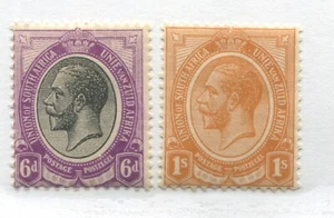 South Africa KGV 1913 6d and 1/ unmounted mint NH - Picture 1 of 1