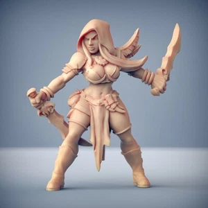 Amazon Assassin Pinup Fantasía Miniatura DnD 5E Juego de rol Juego de rol Pathfinder - Imagen 1 de 2