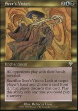 [1x] Seer's Vision - Foil - Played, English - Invasion MTG Magic