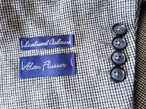 NEW 48R CASHMERE LAMBSWOOL tweed Gray Tooth Check Sport Coat Jacket Blazer - Picture 1 of 8