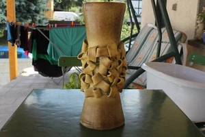 Alte Keramik Vase Bodenvase KTU Unterstab Kunstkeramik 42 cm Signiert 60er Jahre - Bild 1 von 10