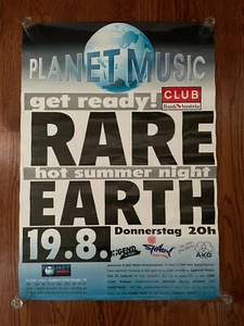 Vintage RARE EARTH Austrian Concert Poster Motown Ray Monette Bridges Guzman - Imagen 1 de 7