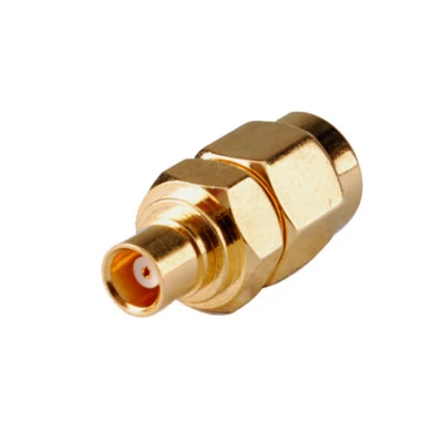 SMA Male Plug to MCX Female straight RF Coaxial Adapter Connector goldplated - Image 1 of 4