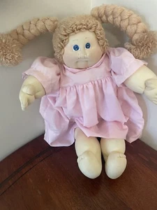 Cabbage Patch Kids Xavier Roberts Soft Sculpture Doll Little People 1983 Blonde - Picture 1 of 21